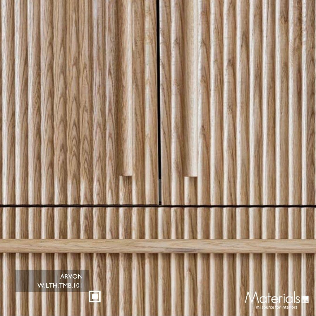 Close-up of the Tambora Arvon milled wood panel texture