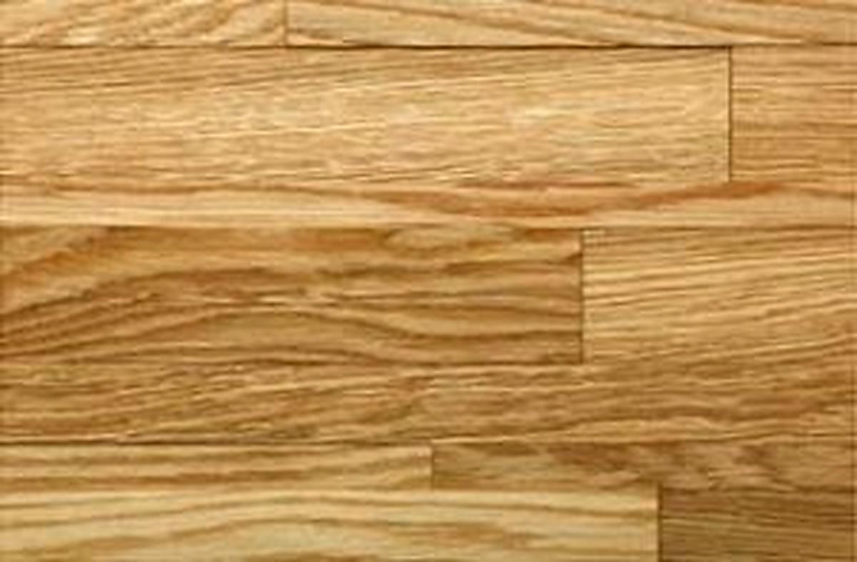 Listello Brushed Oak real material sample - staggered interlocking wood planks