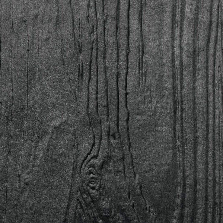 Elements Texture Iron Wood real material sample - a deep embossed wood grain in iron black