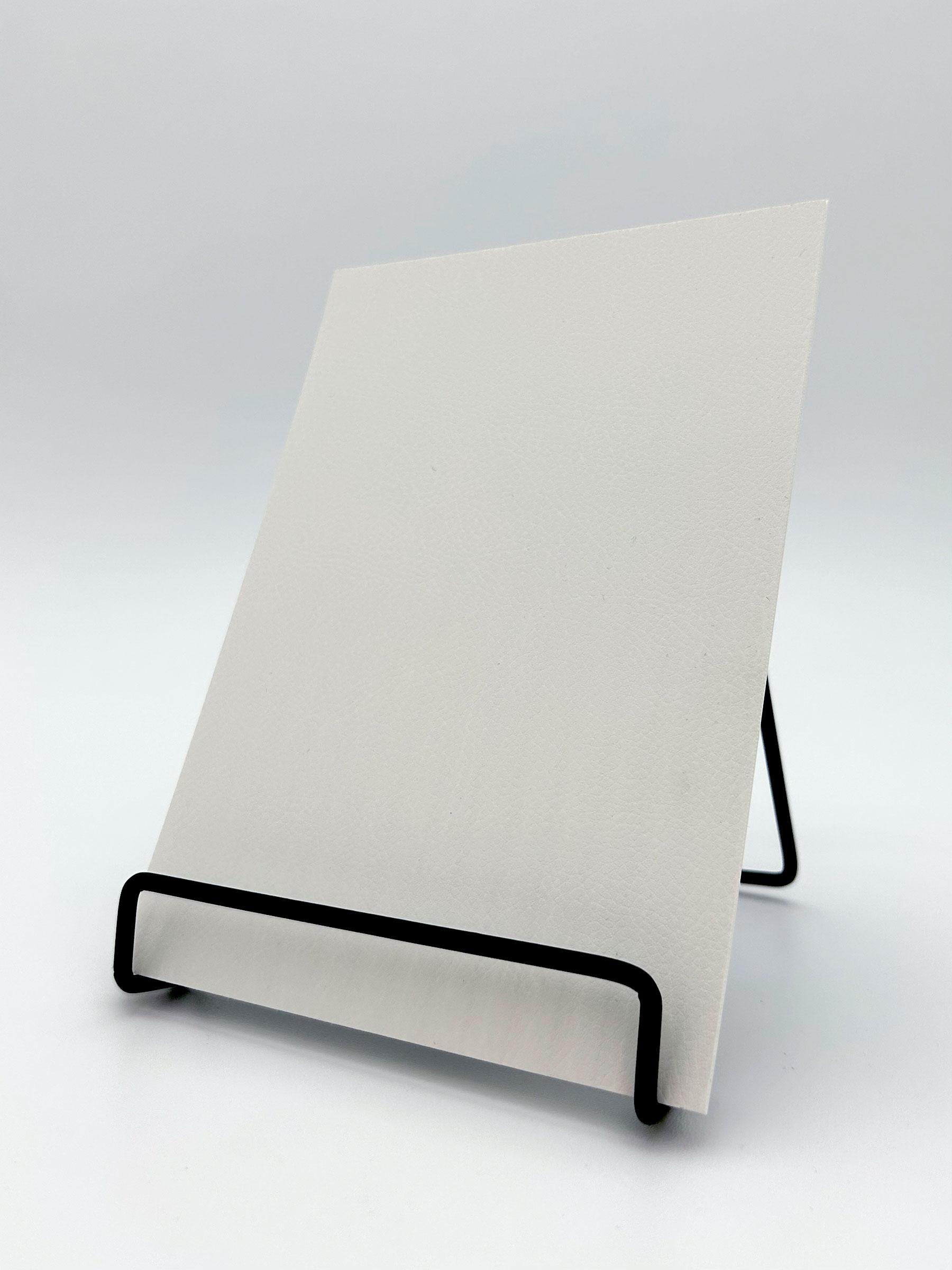 Elements Textile Lineetta White real material sample - smooth white textile-effect panel