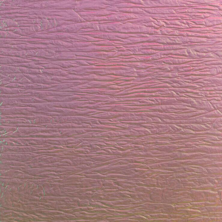 Elements Texture Pink Sunset Distortion real material sample - iridescent pink crinkled distortion laminate