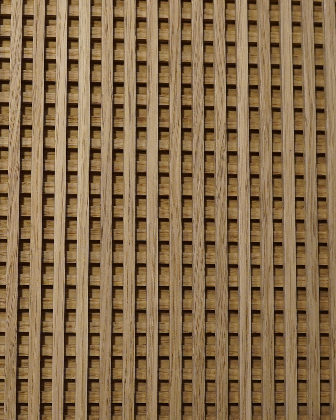 Tambora Sierra Walnut real material sample - waffle grid milled wood panel