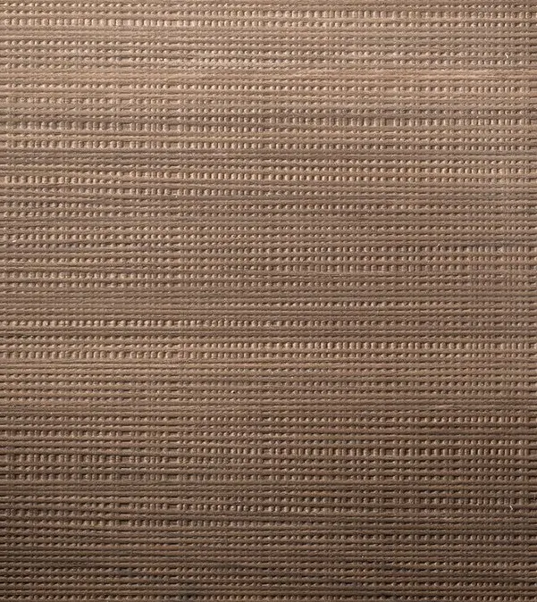 Prensa Tela in Teak real material sample - fine woven texture embossed wood panel