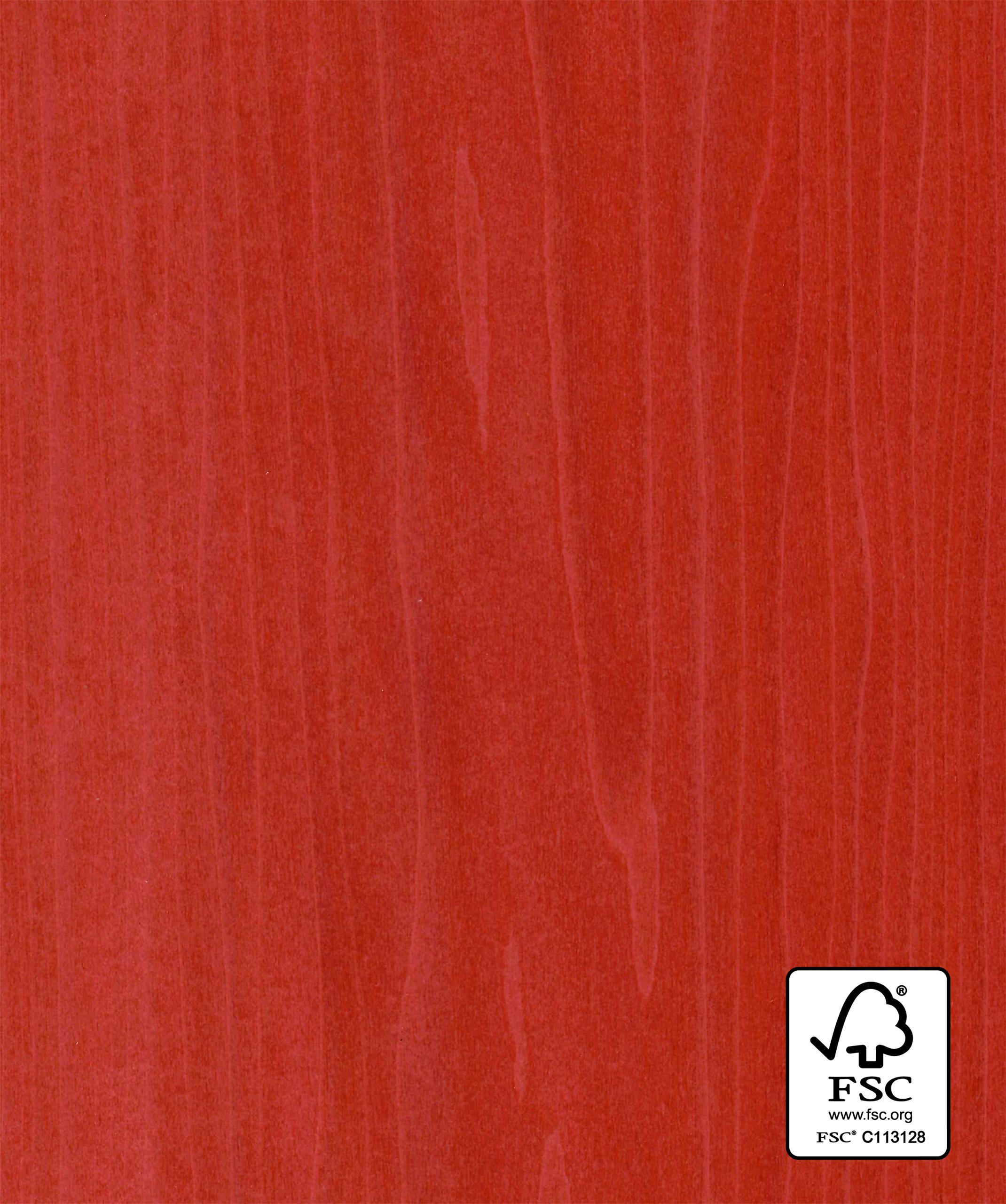 Dye-A-Log Natural Dyed Tulipwood 112 real material sample - straight grain veneer