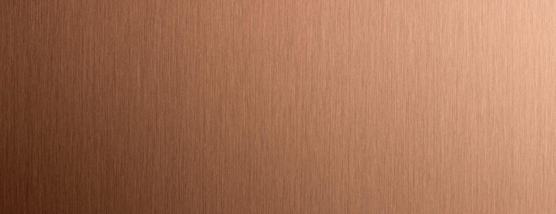 Elements Mirror Brushed Copper real material sample - brushed matte mirror laminate