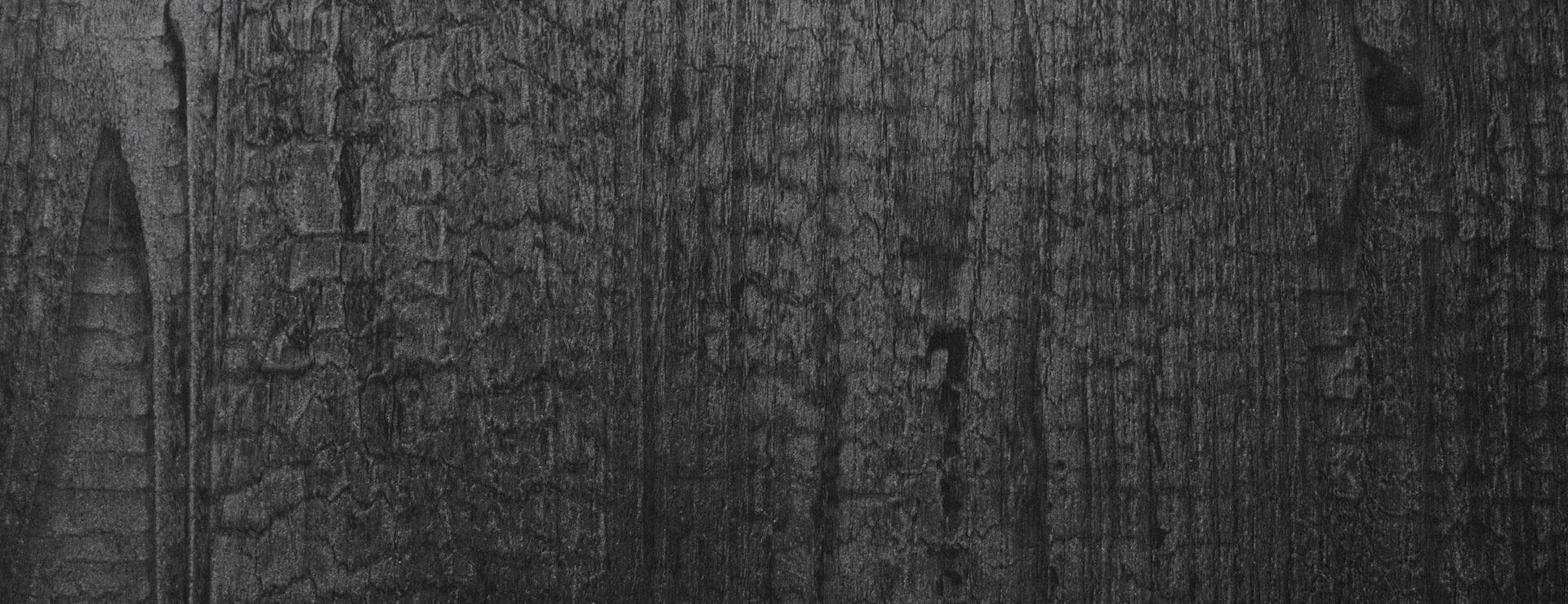 Elements Burnt Wood real material sample - natural matte charred wood grain laminate
