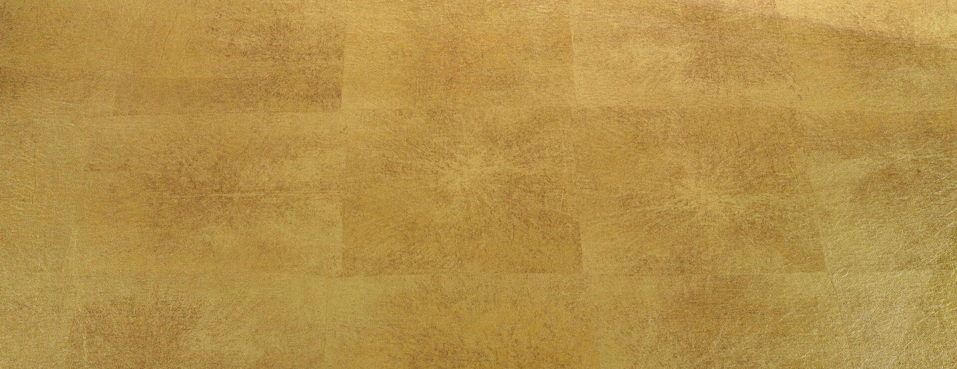 Elements Acrylic Gold Leaf real material sample - aged patina laminate