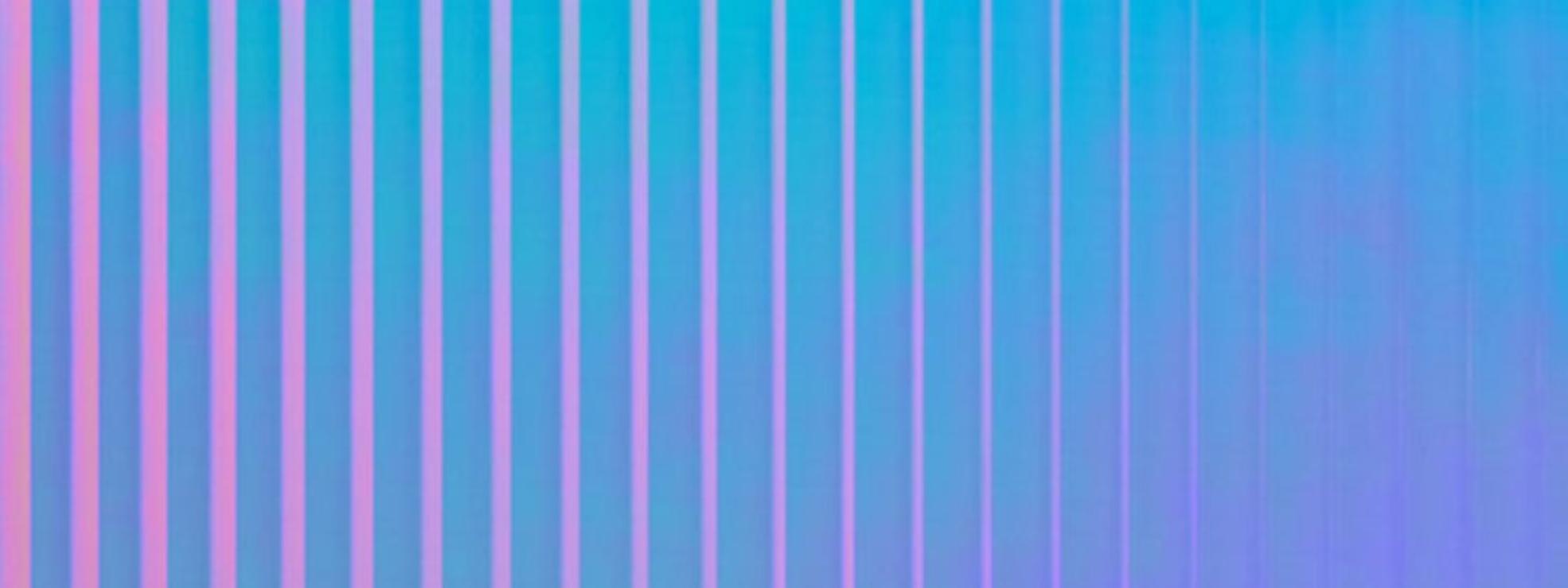 Elements High Tide Blue Sunset real material sample - vertical metallic sheen laminate