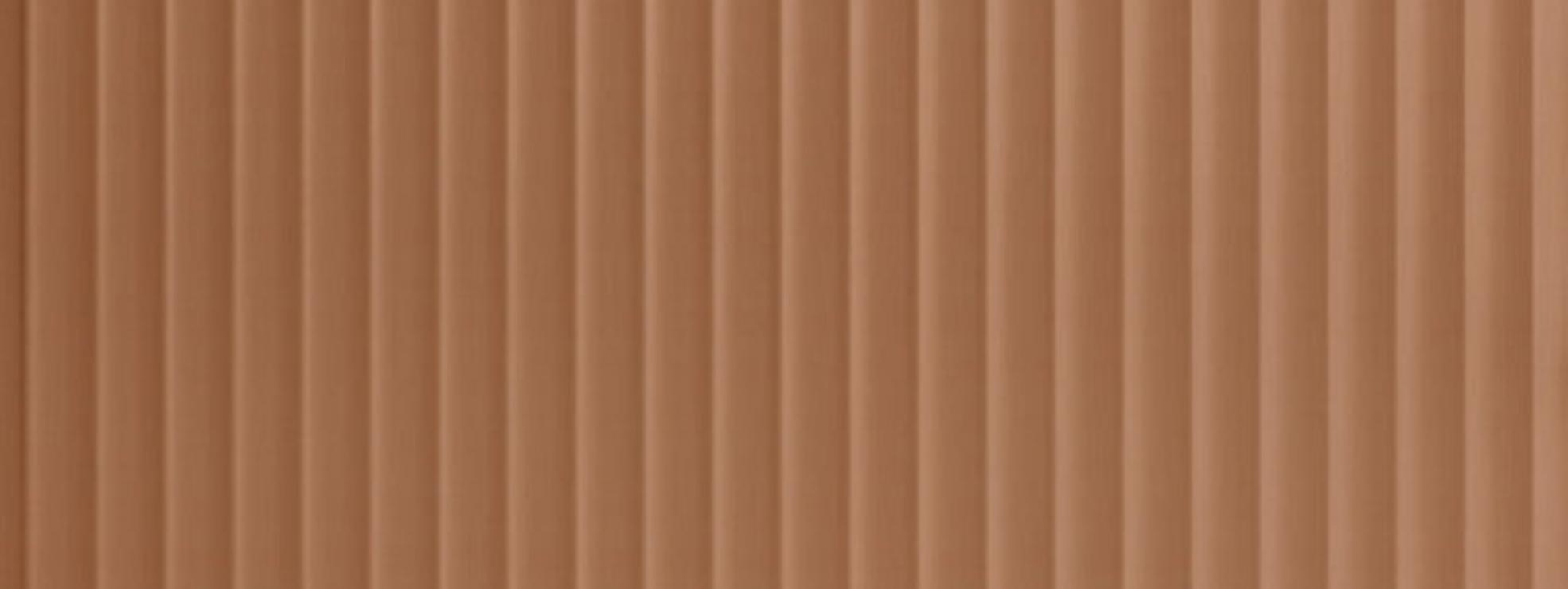 Elements High Tide Brushed Copper real material sample - vertical metallic sheen laminate