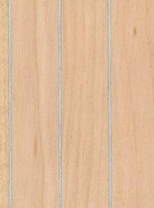 Koncepts Maple Stripes real material sample - striped metal inlay veneer