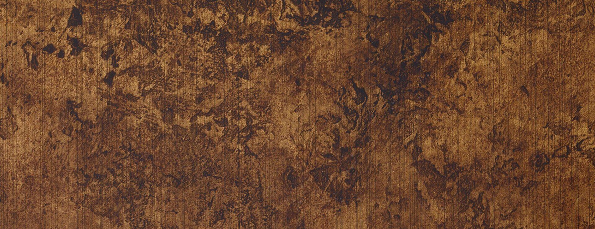 Elements Rusted Copper real material sample - aged patina finish laminate