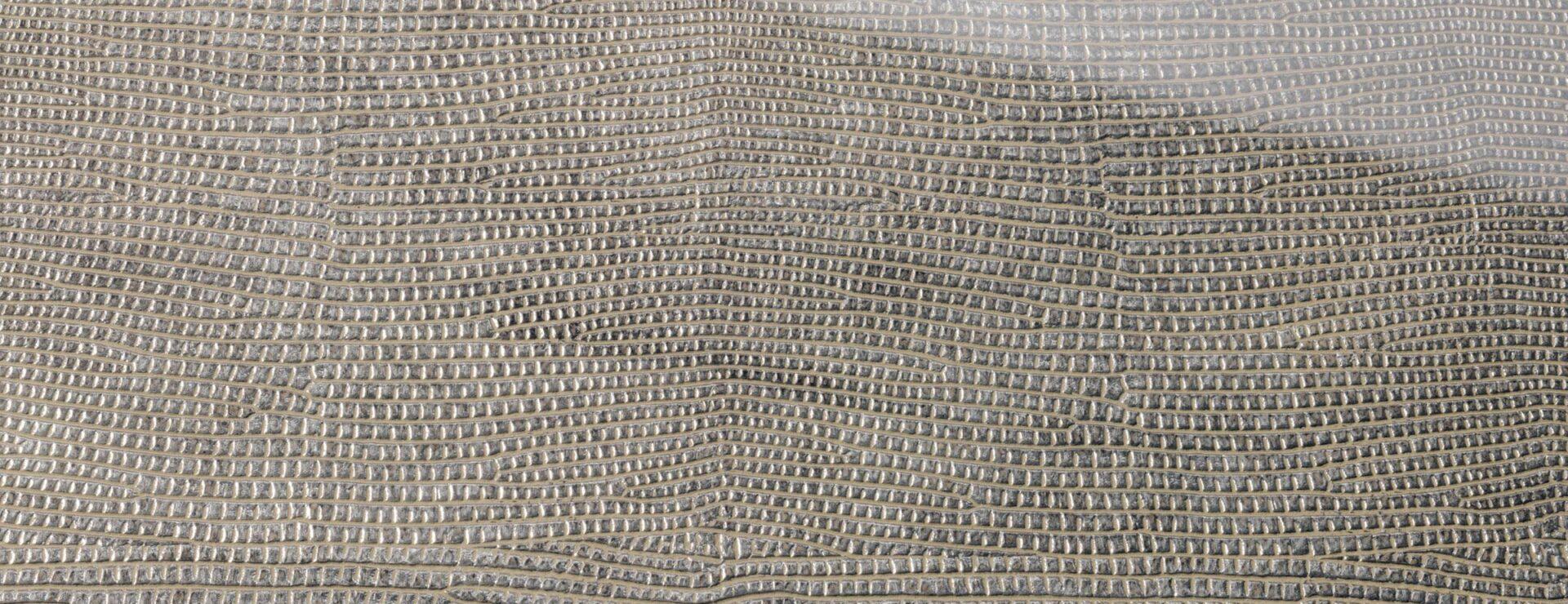 Elements Acrylic Silver Luxe Leather real material sample - leather texture laminate