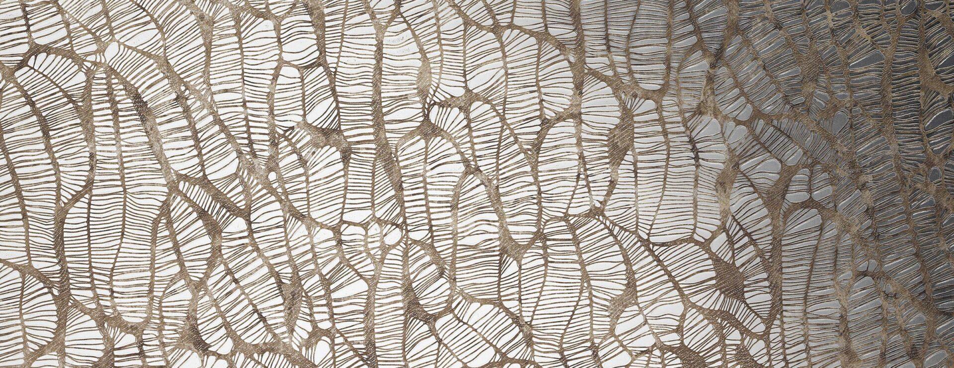 Elements Mirror Vintage Brown real material sample - crackle texture mirror laminate